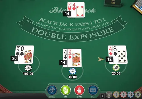 How to Play Double Exposure Blackjack